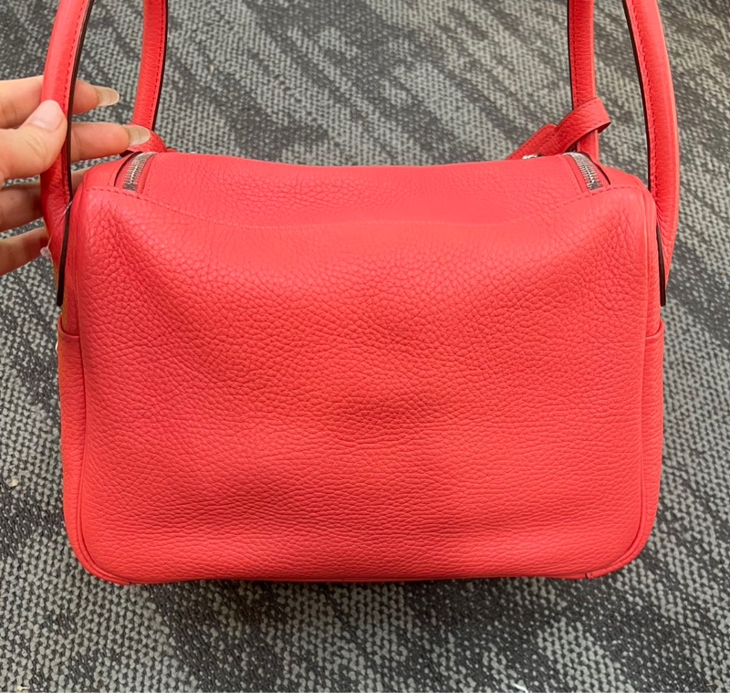 🌈Hermes💗Lindy 30💗T5齋普爾粉銀扣🌈98.5新🌟TC皮🌟愛馬仕🌟-9