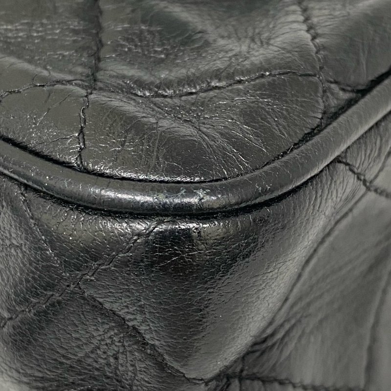 △ Chanel 香奈兒 Black Calfskin Gold Tone Metal Vintage Fringe Chain Shoulder Bag No.0 黑色小牛皮金色金屬鎖鏈肩背袋No.0 - 257026839-12