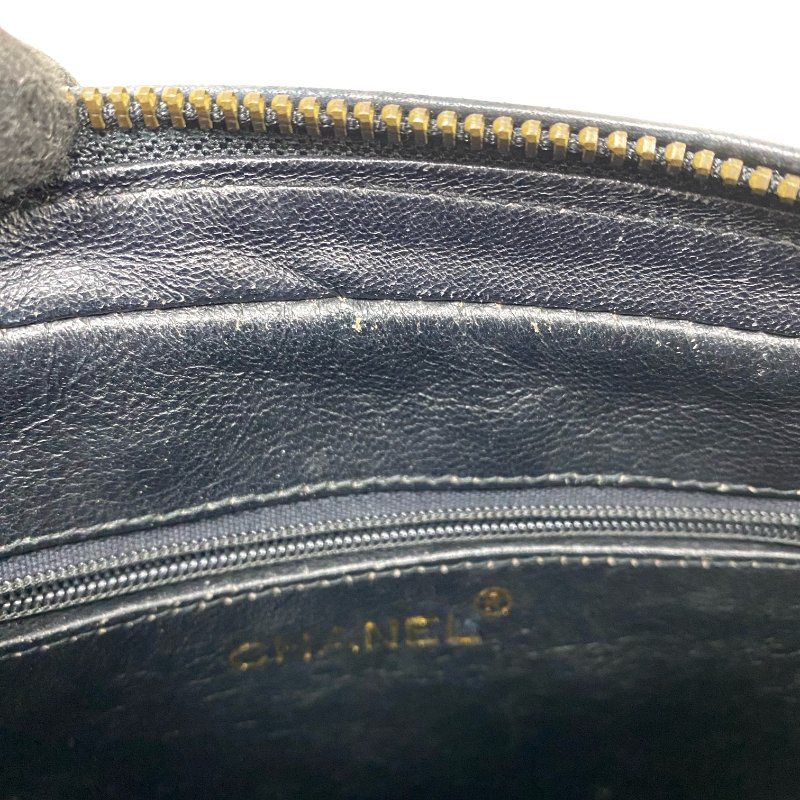 △ Chanel 香奈兒 Black Calfskin Gold Tone Metal Vintage Fringe Chain Shoulder Bag No.0 黑色小牛皮金色金屬鎖鏈肩背袋No.0 - 257026839-15