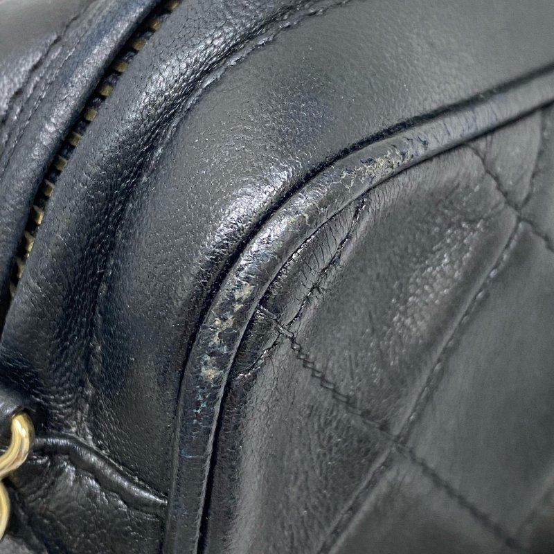 △ Chanel 香奈兒 Black Calfskin Gold Tone Metal Vintage Fringe Chain Shoulder Bag No.0 黑色小牛皮金色金屬鎖鏈肩背袋No.0 - 257026839-18