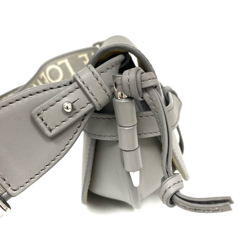 △ Loewe 羅意威 Grey Calfskin Mini Gate Shoulder Bag 灰色小牛皮肩背袋 - 257026567-4
