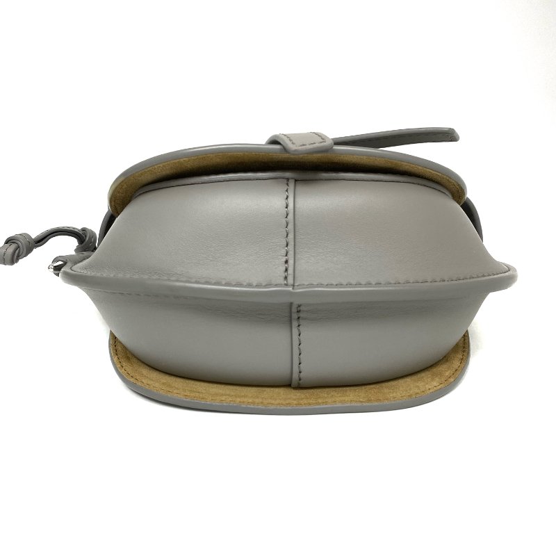 △ Loewe 羅意威 Grey Calfskin Mini Gate Shoulder Bag 灰色小牛皮肩背袋 - 257026567-5