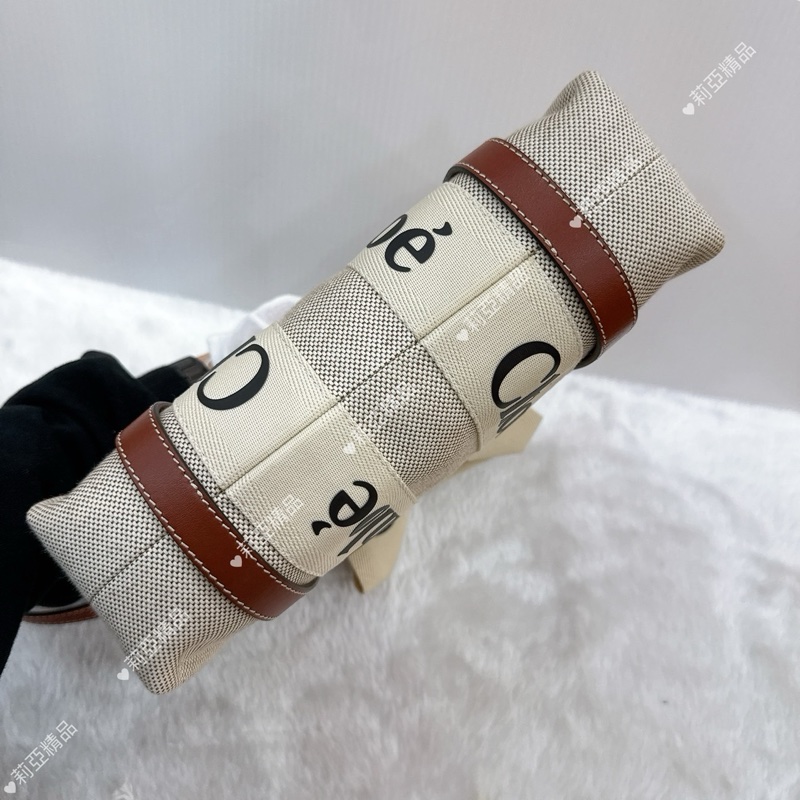 莉亞精品♡Chloe woody 焦糖色小號 二手-6