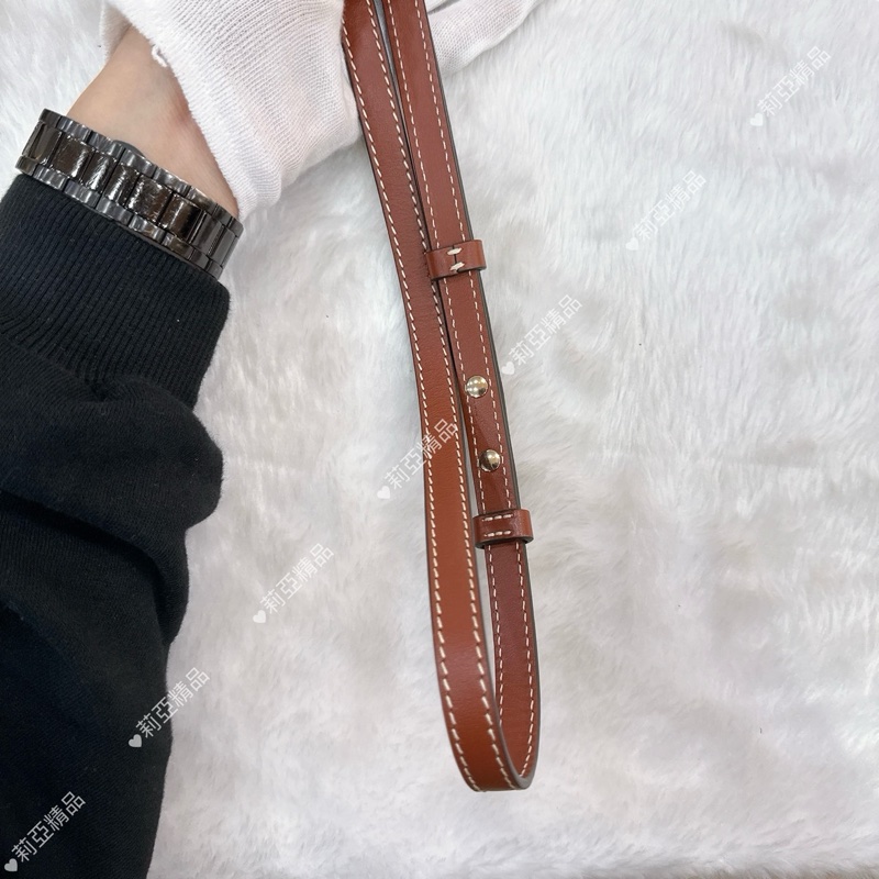 莉亞精品♡Chloe woody 焦糖色小號 二手-9