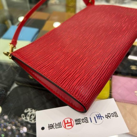 東區正精品㊣LV LOUIS VUITTON M52941 紅色EPI手提包腋下包麻將包肩背包 RA1734-6