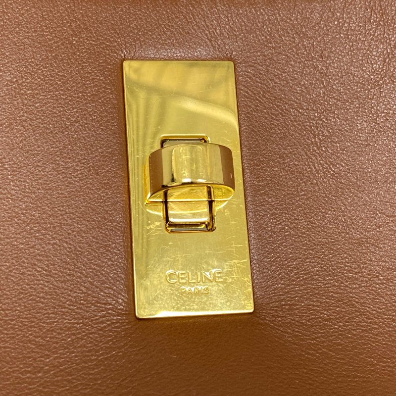 △ Celine 思琳 Brown Calfskin Teen Bucket 16 Bucket Bag 啡色小牛皮水桶袋 - 257026812-12