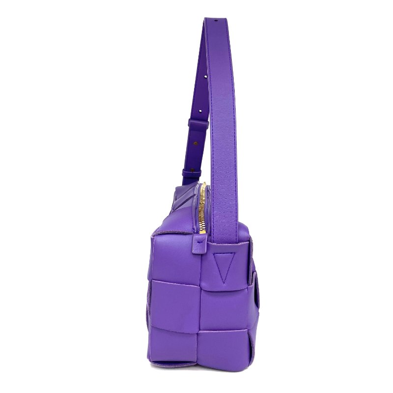 ☆ Bottega Veneta 寶緹嘉 Purple Lambskin Brick Cassette Handbag 紫色小羊皮手挽袋 - 257026534-4