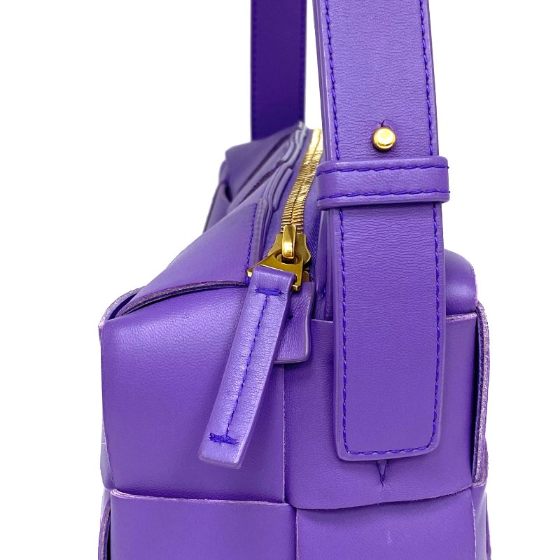 ☆ Bottega Veneta 寶緹嘉 Purple Lambskin Brick Cassette Handbag 紫色小羊皮手挽袋 - 257026534-5