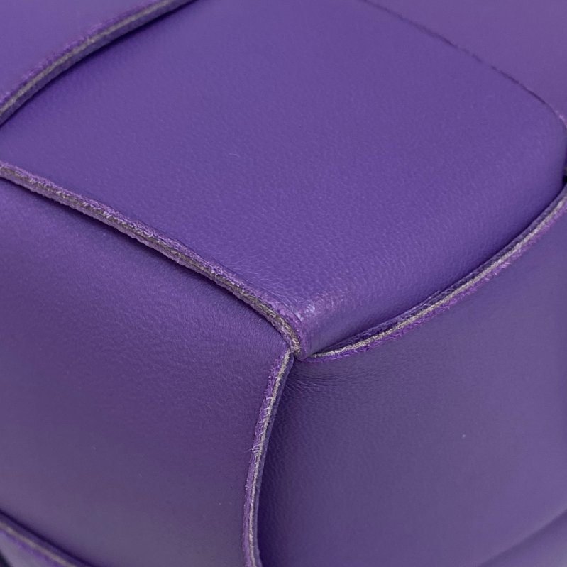 ☆ Bottega Veneta 寶緹嘉 Purple Lambskin Brick Cassette Handbag 紫色小羊皮手挽袋 - 257026534-10
