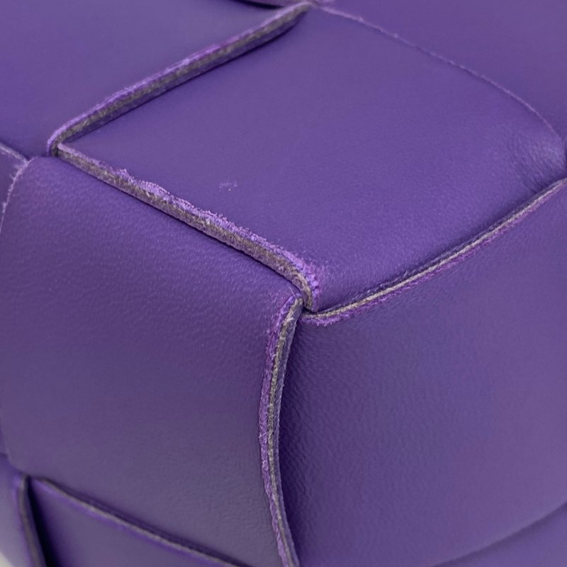 ☆ Bottega Veneta 寶緹嘉 Purple Lambskin Brick Cassette Handbag 紫色小羊皮手挽袋 - 257026534-11
