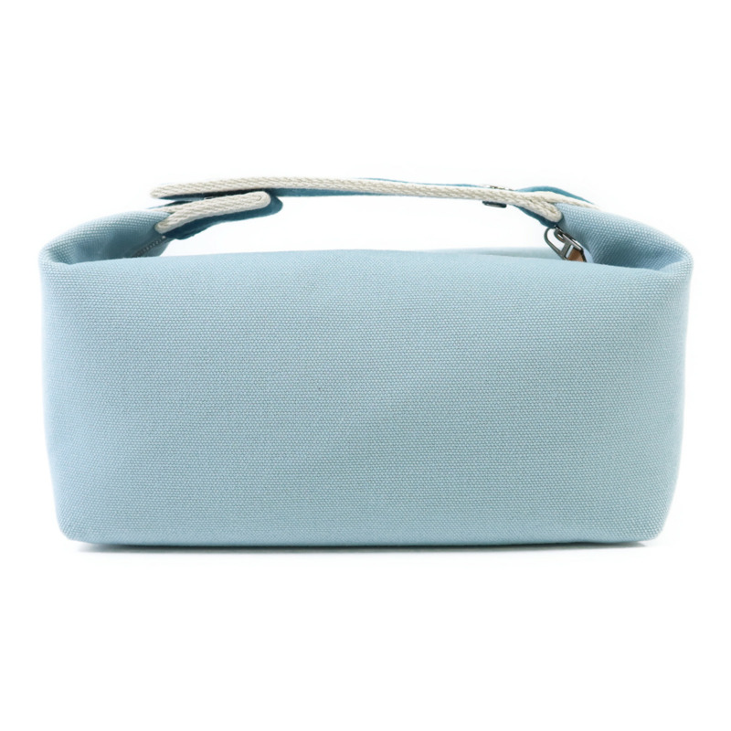 HERMES 帆布Bride-A-Brac Small銀扣手挽袋-1