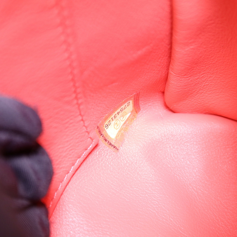 CHANEL 牛皮皮革Coco Handle Large金扣鏈帶肩背袋-7