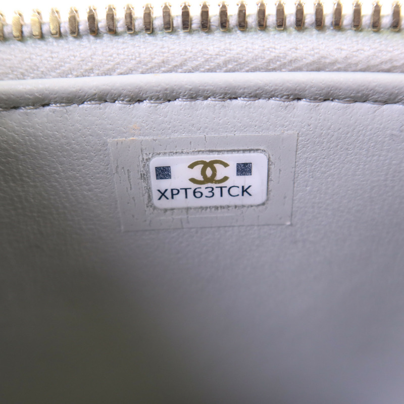 CHANEL 羊皮皮革Vanity Case金扣鏈帶肩背袋-7