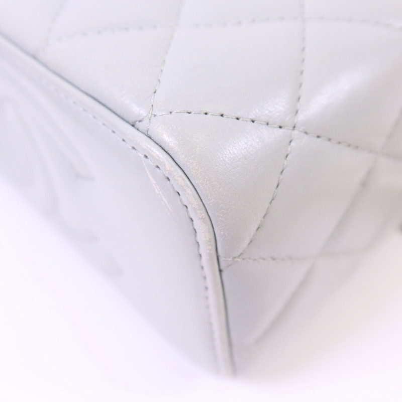 CHANEL 羊皮皮革Vanity Case金扣鏈帶肩背袋-10