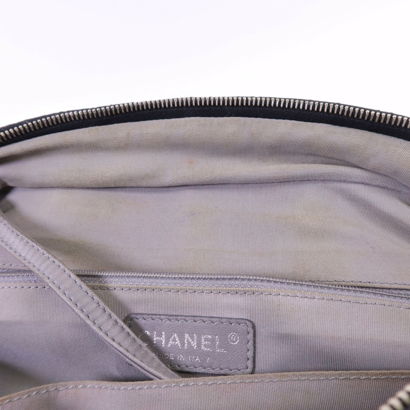 CHANEL 尼龍Tote Bag銀扣鏈帶手挽袋-17