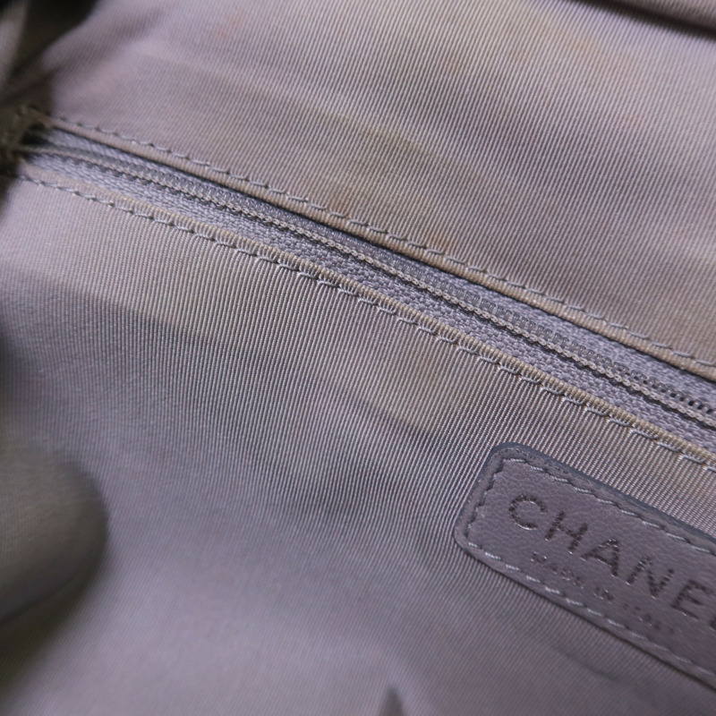 CHANEL 尼龍Tote Bag銀扣鏈帶手挽袋-22