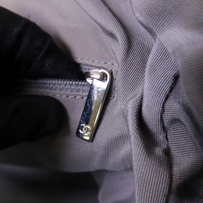 CHANEL 尼龍Tote Bag銀扣鏈帶手挽袋-23