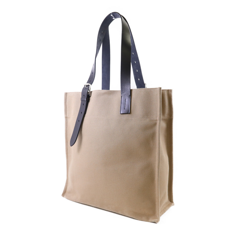 HERMES 帆布Etriviere Shopping Bag銀扣手挽袋Beige Marfa/Noir-2