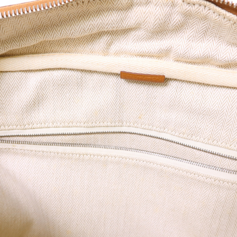 HERMES Clemence皮革Victoria銀扣手挽袋Gold-18