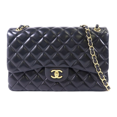 CHANEL 羊皮皮革Large Classic金扣鏈帶肩背袋