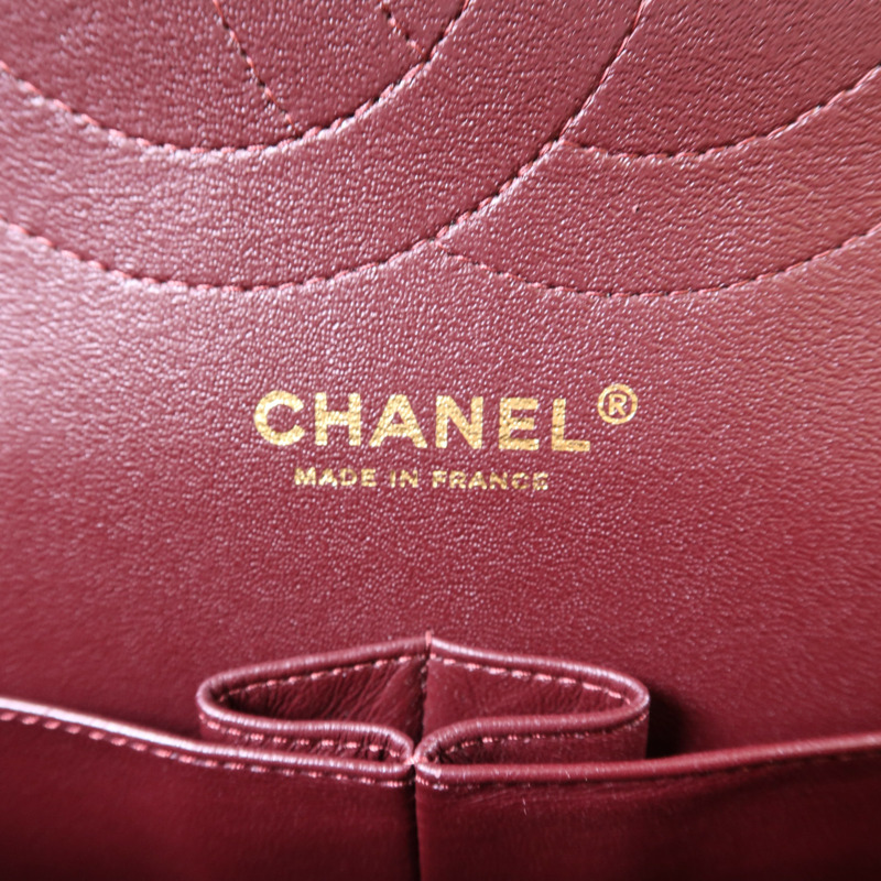 CHANEL 羊皮皮革Large Classic金扣鏈帶肩背袋-7