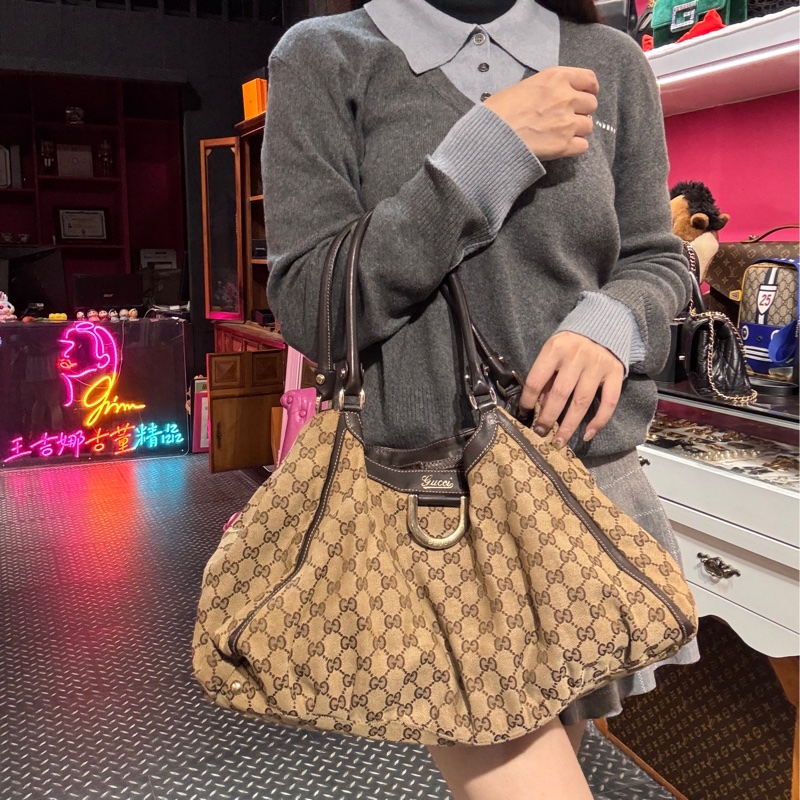 Gucci肩背包/王吉娜古董精品-1