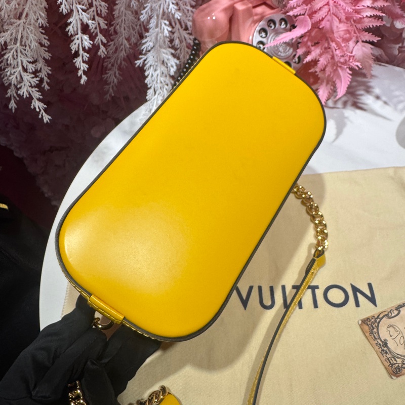 LV 艾瑪包/黃色極新閒置斜背包/王吉娜古董精品-5