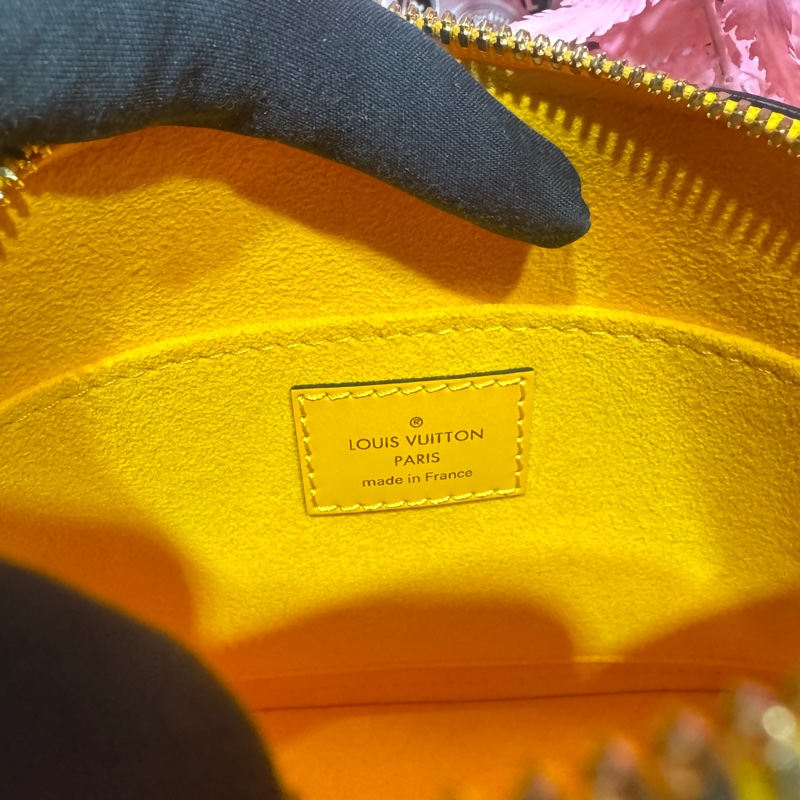 LV 艾瑪包/黃色極新閒置斜背包/王吉娜古董精品-7