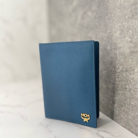 753 MCM 護照套 藍色