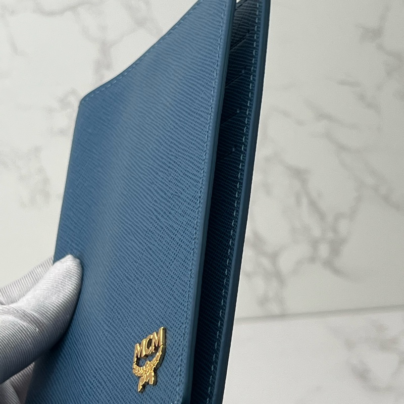 753 MCM 護照套 藍色-3