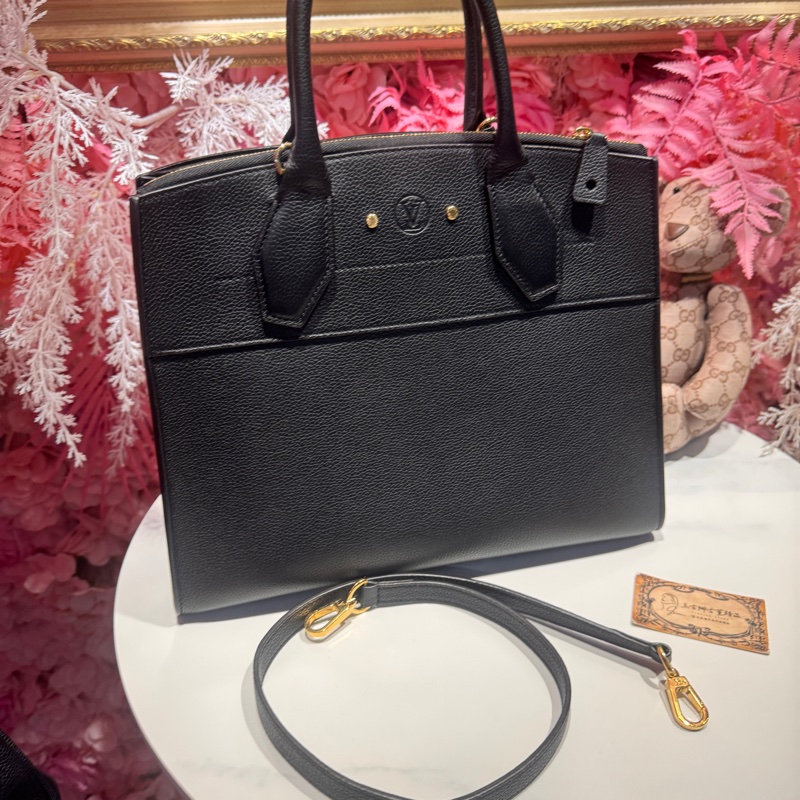 LV city steamer 黑金柏金包/王吉娜古董精品-4