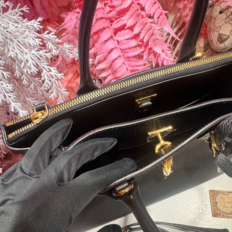 LV city steamer 黑金柏金包/王吉娜古董精品-8