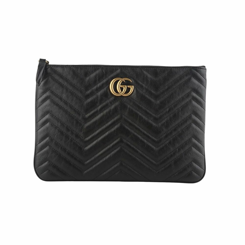 【包稅】GUCCI GG Marmont 馬特拉塞凸紋手拿包 35037Y-0