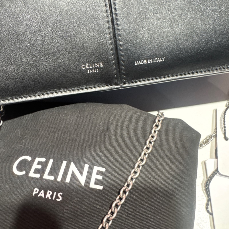 Celine黑銀斜背包/王吉娜古董精品-2