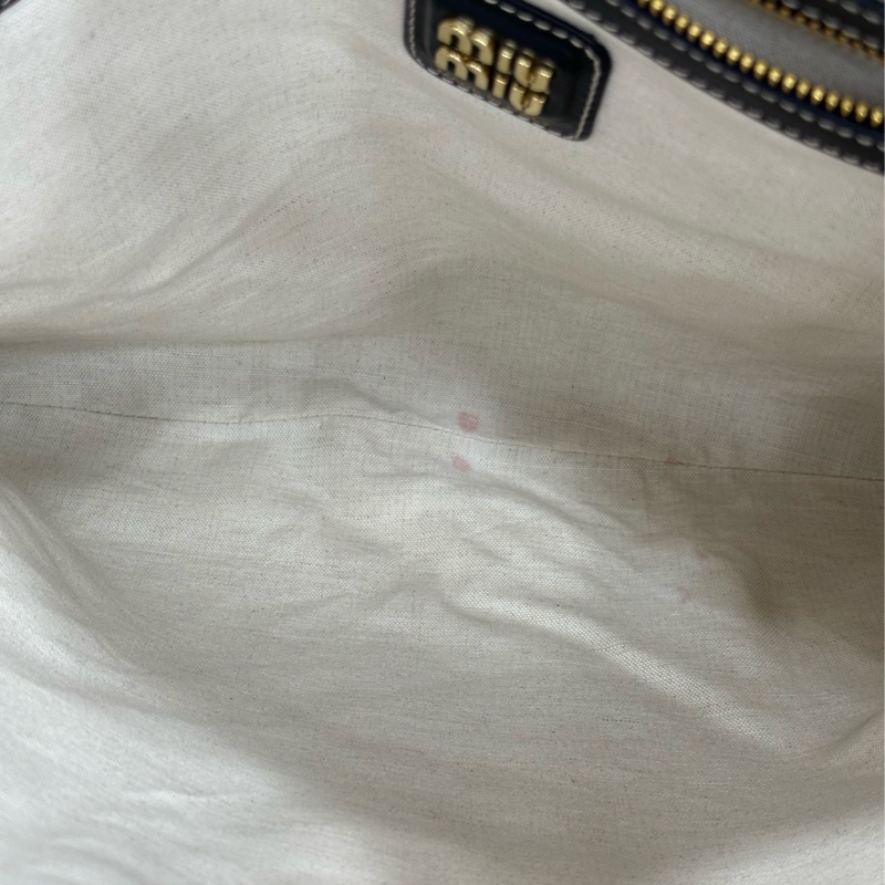 Miu Miu IVY hobo托特包，黑色 很新 25年 內襯有幾點印子-7