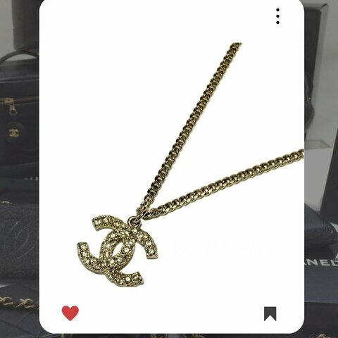 🛍️🎁 26 🔥 1月新品上架 新年💖 美品💖 香奈兒 Chanel CC 金色水鑽項鏈 🔥 香奈兒熱賣款 香奈兒經典款 耳環 CHANEL EARRING
