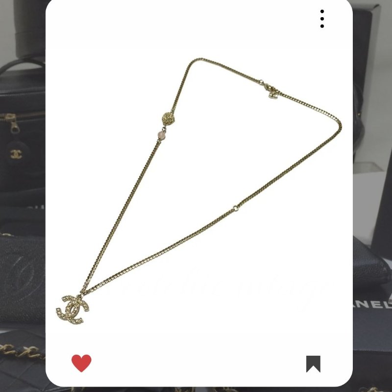 🛍️🎁 26 🔥 1月新品上架 新年💖 美品💖 香奈兒 Chanel CC 金色水鑽項鏈 🔥 香奈兒熱賣款 香奈兒經典款 耳環 CHANEL EARRING-1