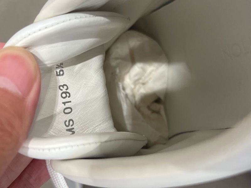 98新LV路易威登白色牛皮高幫板鞋，經典款式，尺碼5.5碼39.5碼-4