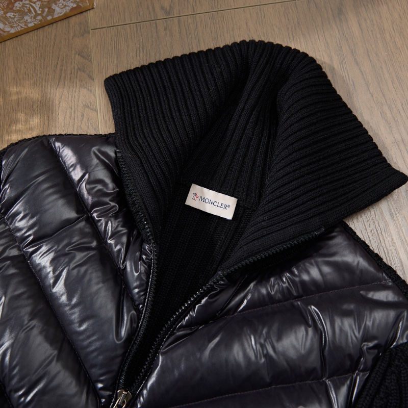 ❤️MONCLER 拼接款針織羽絨外套 更適合港台秋冬-1