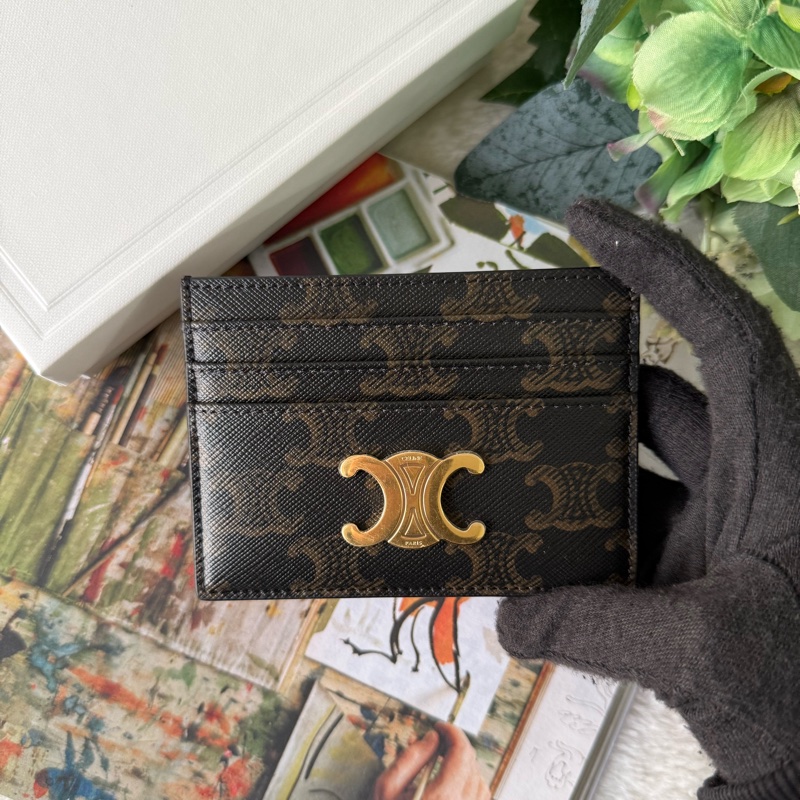 TRIOMPHE 滿版標誌6卡名片/卡片夾(棕褐色)-1