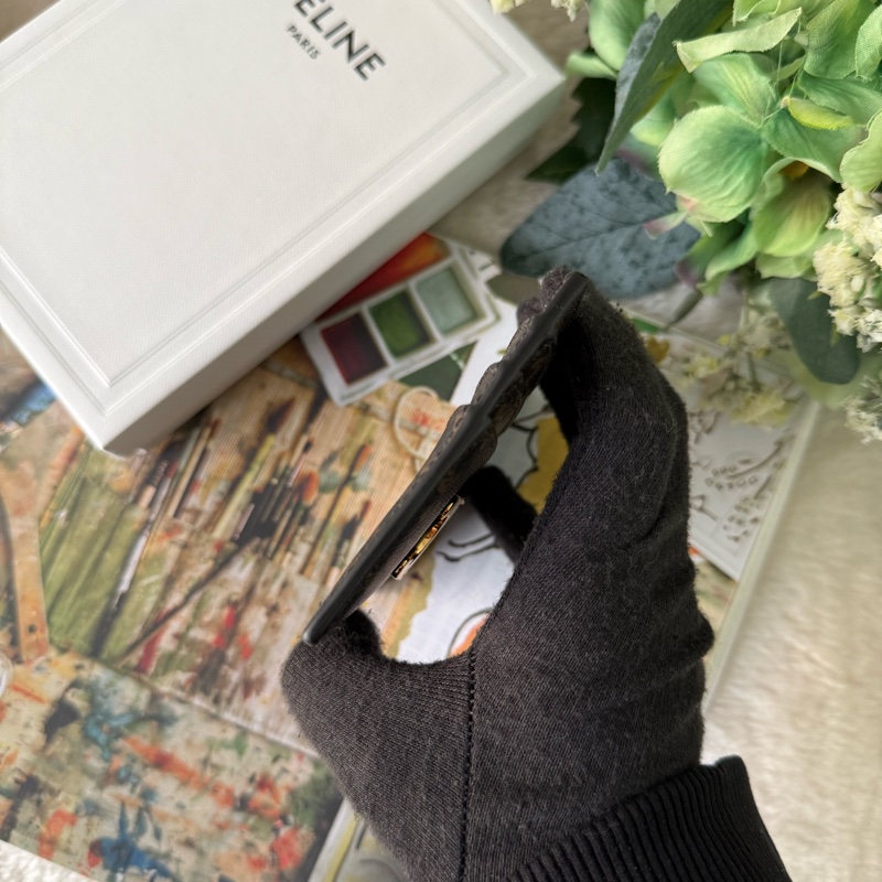 TRIOMPHE 滿版標誌6卡名片/卡片夾(棕褐色)-2