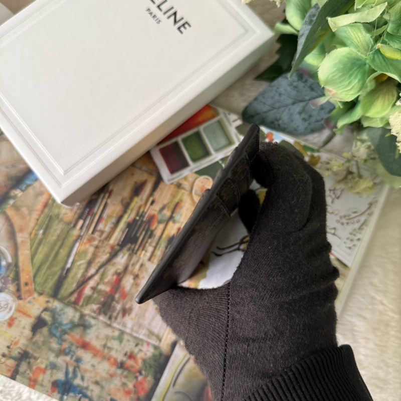 TRIOMPHE 滿版標誌6卡名片/卡片夾(棕褐色)-4