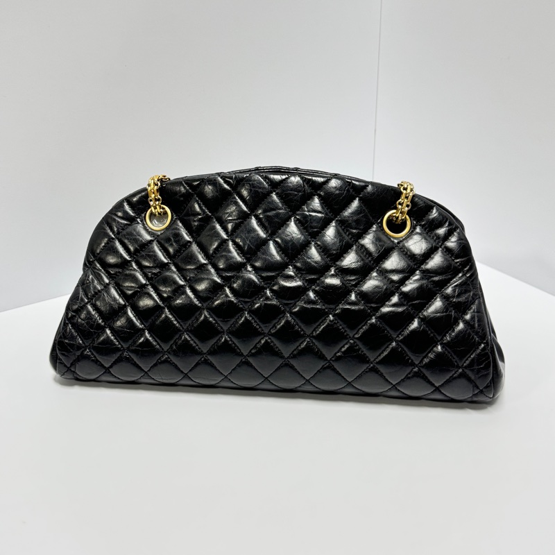 【極新🎁】 Chanel 黑金皺紋牛皮 小號 保齡球包 （專櫃22.6萬）-2