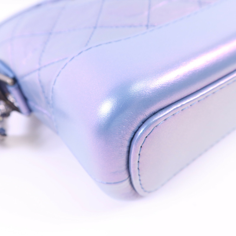 CHANEL 牛皮皮革Gabrielle Small鏈帶肩背袋-12