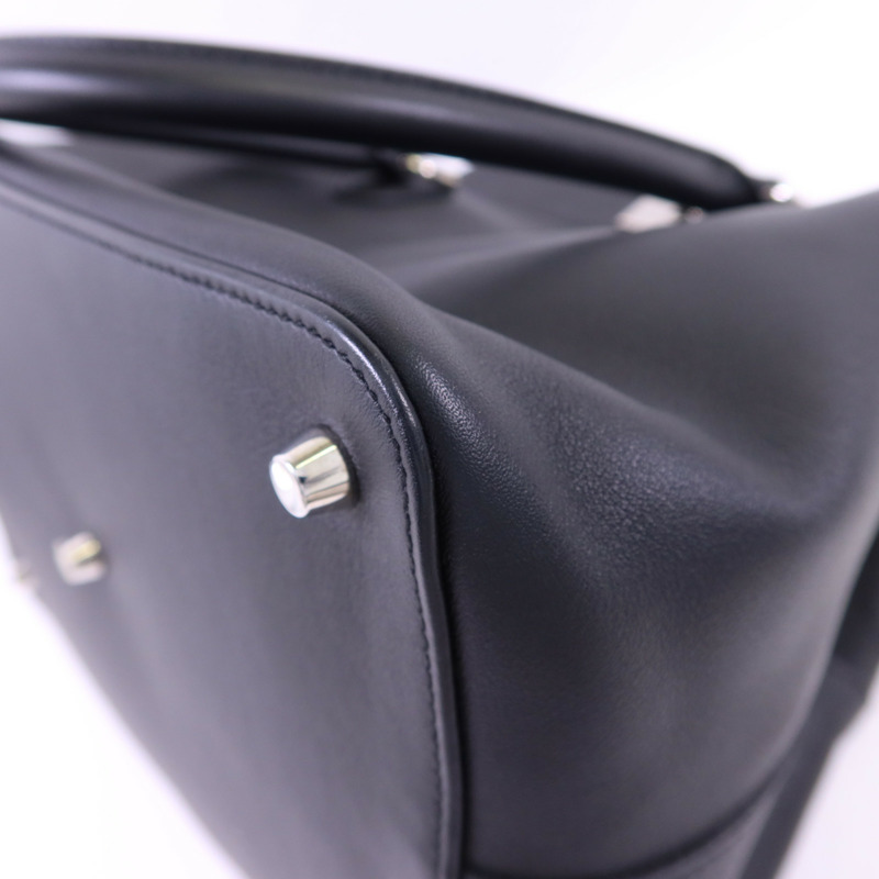 HERMES Swift皮革Toolbox 26銀扣手挽肩背兩用袋-12