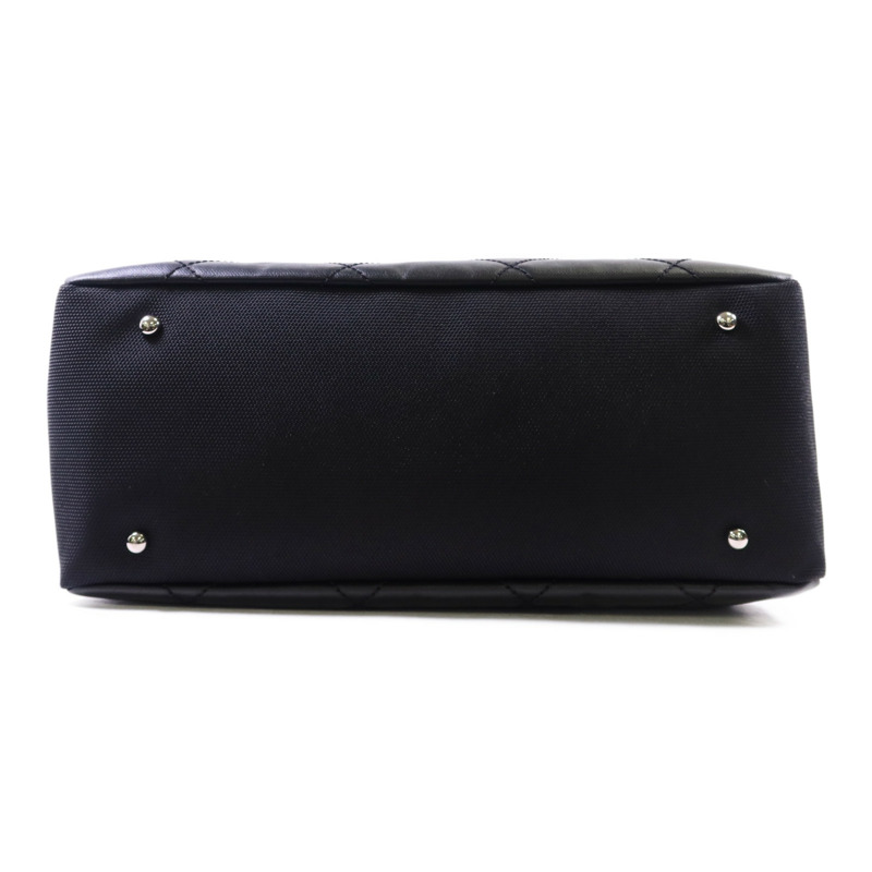 CHANEL 塗層帆布/尼龍Paris Biarritz Tote銀扣手挽袋-3