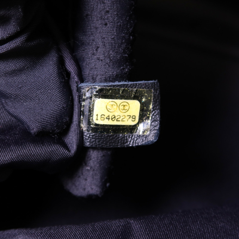 CHANEL 塗層帆布/尼龍Paris Biarritz Tote銀扣手挽袋-7