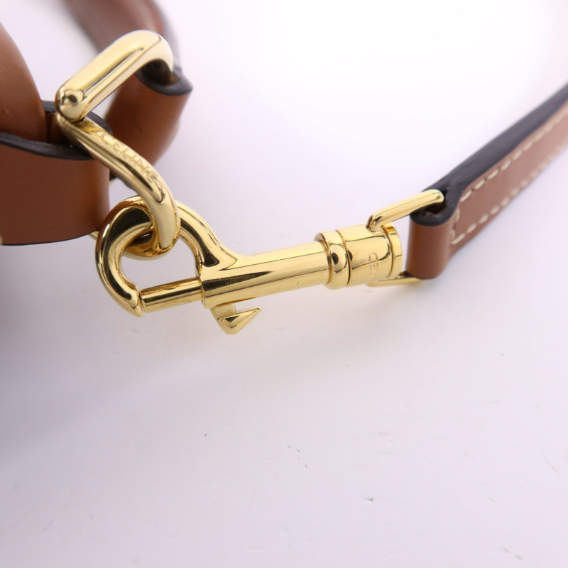 CELINE 塗層帆布Teen Clara金扣手挽肩背兩用袋-9