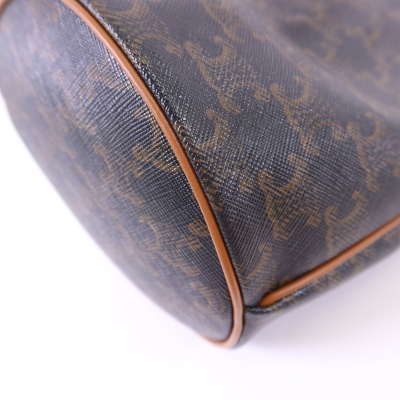 CELINE 塗層帆布Teen Clara金扣手挽肩背兩用袋-10