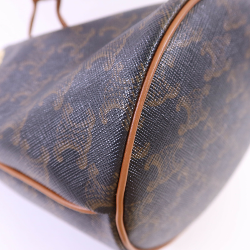 CELINE 塗層帆布Teen Clara金扣手挽肩背兩用袋-11